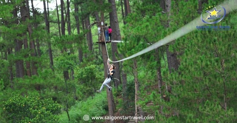 Hành Trình Khám Phá Du Lịch Mạo Hiểm Đà Lạt Hot Nhất 2025 | Saigon Star Travel Một số hoạt động đu dây trên cao tại Đà Lạt