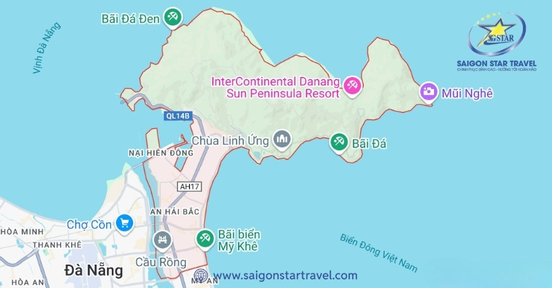 Bản đồ du lịch quận Sơn Trà