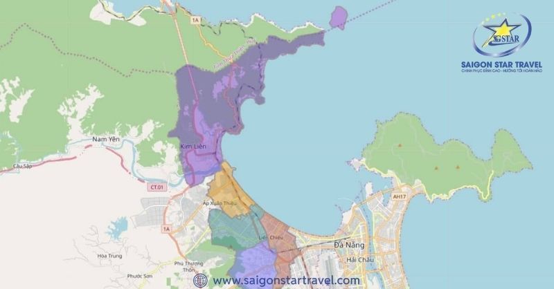 Bản đồ hành chính quận Liên Chiểu