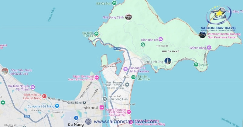 Bản đồ quận Sơn Trà thành phố Đà Nẵng