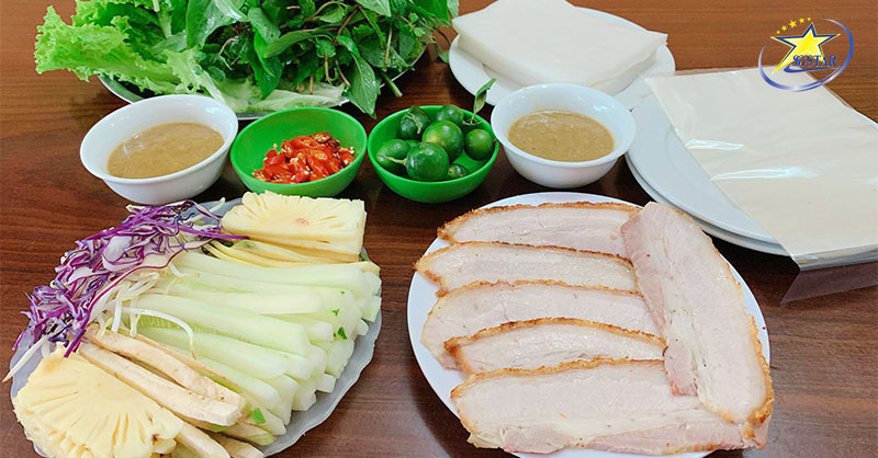 Những món ăn đặc sản Đà Nẵng thử là ghiền | Saigon Star Travel Bánh tráng cuốn thịt heo