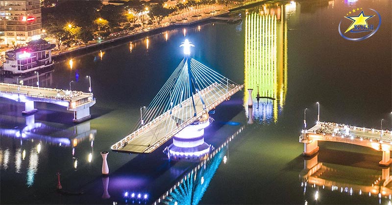 Bản đồ du lịch Đà Nẵng mới nhất | Saigon Star Travel Cầu Quay Sông Hàn