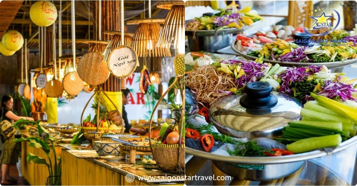 Buffet ẩm thực ở Tre Việt