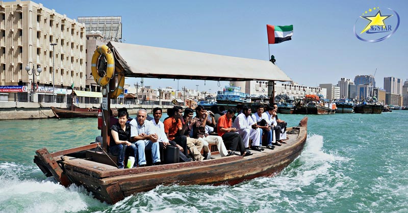 Tour Dubai Abu Dhabi 5 Ngày 4 Đêm | Khám phá Dubai | Saigon Star Travel Trải nghiệm Taxi nước - Abra Water Taxi