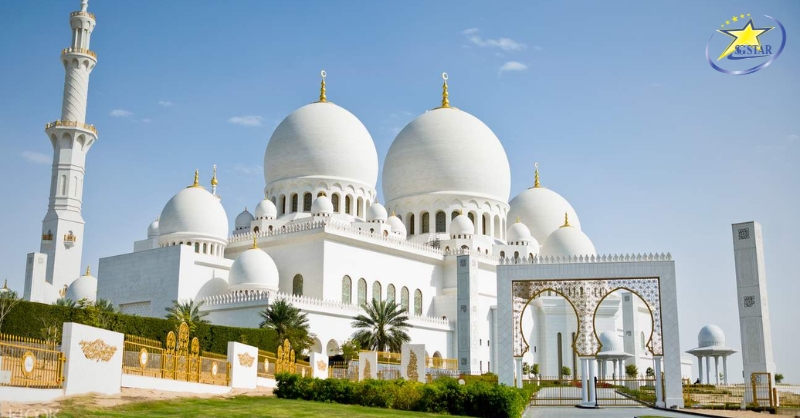 Tour Dubai 5 Ngày 4 Đêm | Bay Emirates Airlines 5 sao | Saigon Star Travel Tham quan Thánh đường Hồi giáo Sheikh Zayed