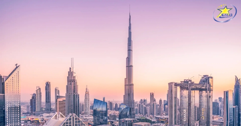 Tour Dubai 5 Ngày 4 Đêm | Bay Emirates Airlines 5 sao | Saigon Star Travel Tháp Burj Khalifa
