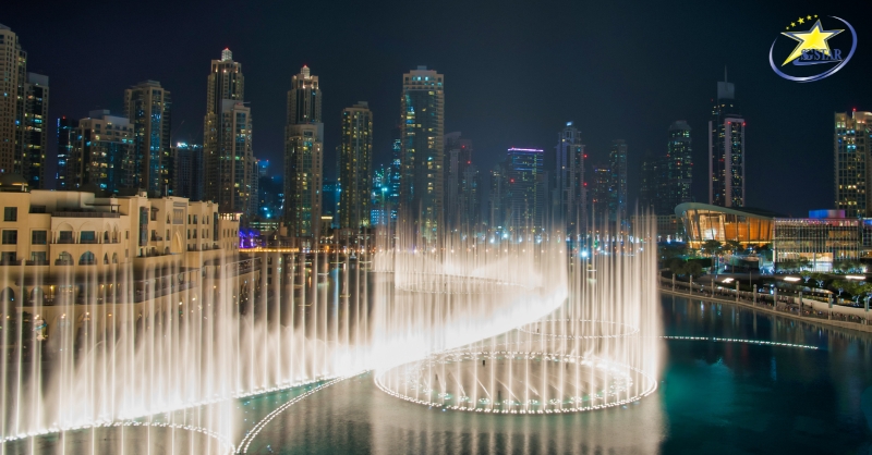 Tour Dubai 5 Ngày 4 Đêm | Bay Emirates Airlines 5 sao | Saigon Star Travel Thưởng thức chương trình nhạc nước Water Fountain show