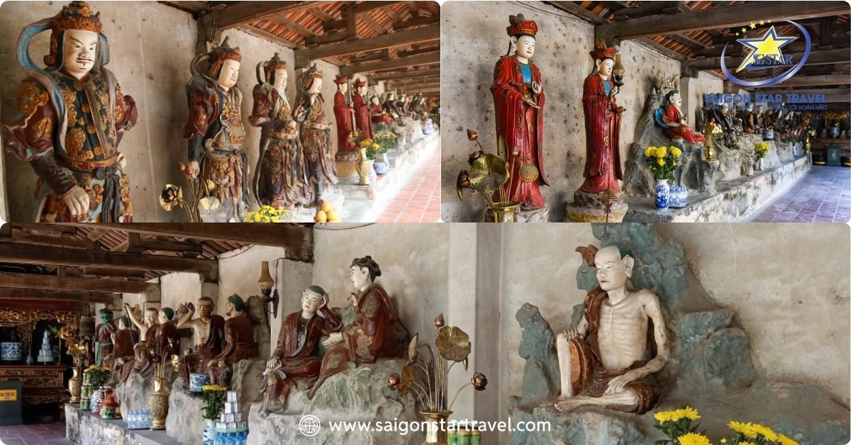 Các pho tượng đất cổ linh thiêng trong chùa