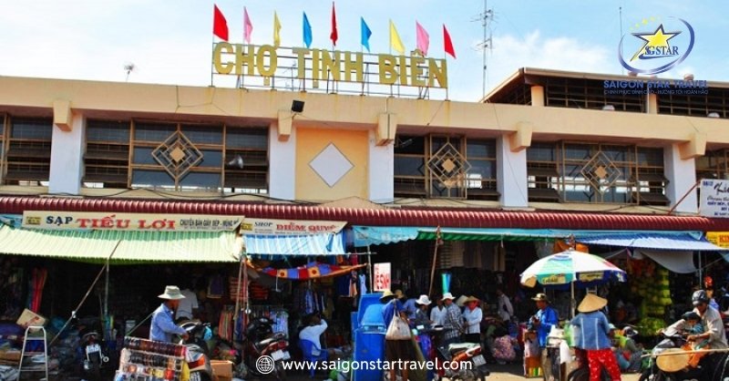 Chợ Tịnh Biên trong tour Châu Đốc Rừng Tràm Trà Sư 2 ngày 2 đêm