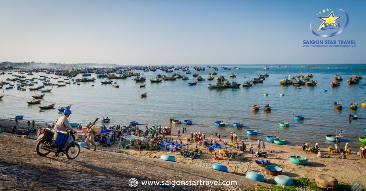 Làng Chài tại Bãi Rạng Mũi Né