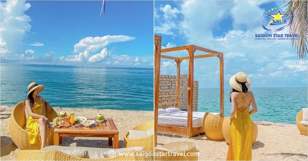 Không gian thư giãn sát biển cực kỳ lý tưởng tại Chameleon Beach Bar Mũi Né