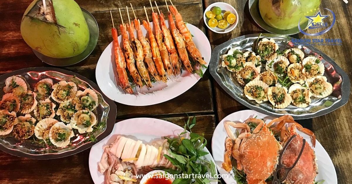 Hải sản tươi ngon tại Mũi Né