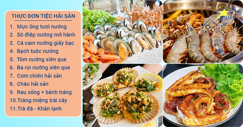 Thực đơn Tiệc Hải Sản