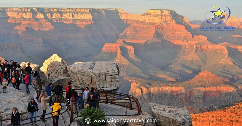 Tour Mỹ 10 Ngày 9 Đêm | Liên Tuyến Đông Tây Hoa Kỳ | Saigon Star Travel Chiêm ngưỡng cảnh quan Grand Canyon