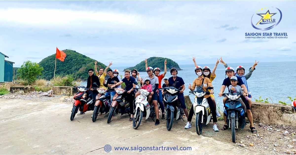 Trải nghiệm Tham quan Hòn Lớn Nam Du bằng xe máy