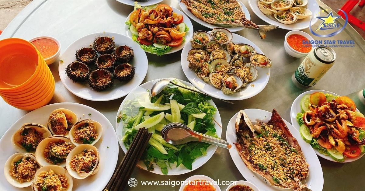 Thưởng thức hải sản miền biển đảo