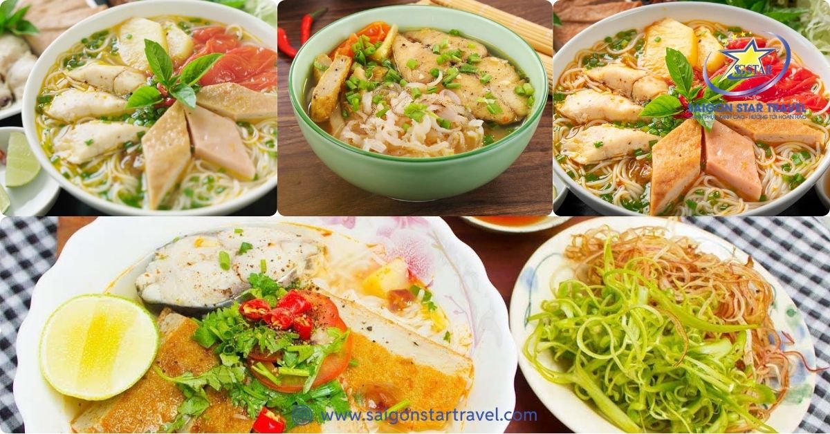 Bún chả cá- Bún sứa hấp dẫn