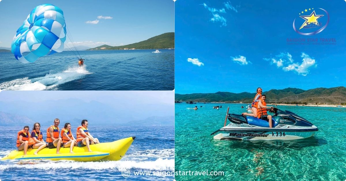 Các trò chơi cảm giác mạnh sôi động trên mặt biển