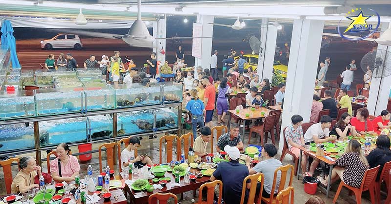 Khám phá những địa điểm ăn uống Nha Trang ngon nức tiếng | Saigon Star Travel Nhà hàng hải sản Làng Chài