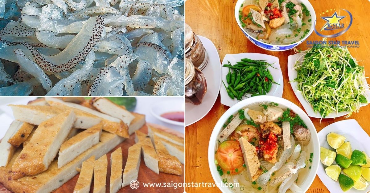 Thành phần bún sứa Nha Trang