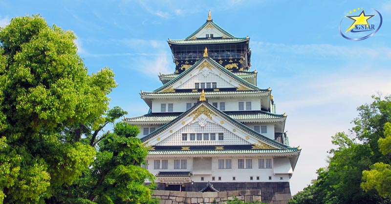 Tour Nhật Bản 5N5Đ | Osaka - Shirakawa Go - Fuji - Tokyo | Saigon Star Travel Chiêm ngưỡng lâu đài Osaka - biểu tượng xứ phù tang Nhật Bản