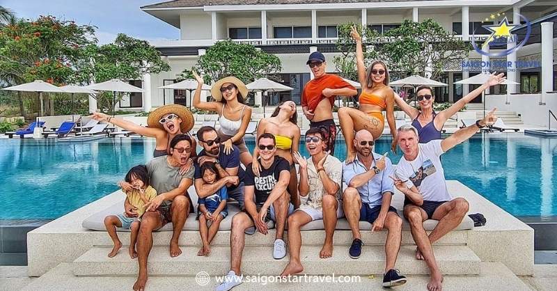 Trải nghiệm hồ bơi cùng bạn bè tại Azerai Ke Ga Bay | Resort ở Mũi Kê Gà