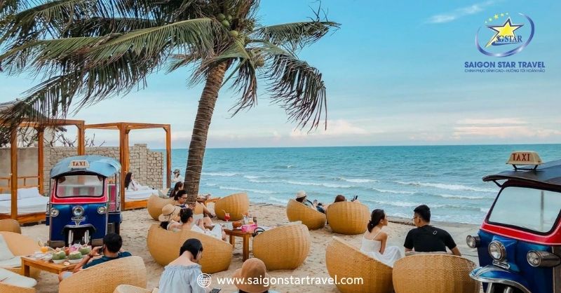 Khám Phá Những Quán Cà Phê Đẹp Ở Mũi Né | Saigon Star Travel Chameleon Beach Bar quán cafe đẹp ở Mũi Né