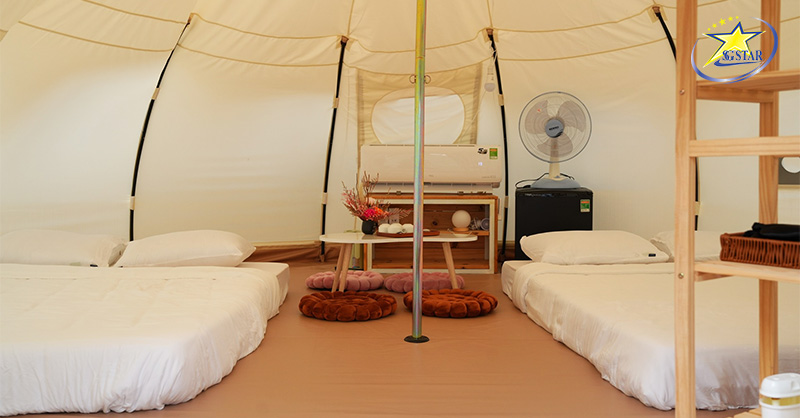 Mango Beach Mũi Né | Điểm Đến Cực Chill Không Thể Bỏ Qua | Saigon Star Travel Bên trong lều tại Mango Camping