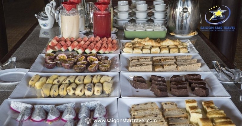 Khám Phá Blue Shell Resort Mũi Né - Thiên Đường Nghỉ Dưỡng | Saigon Star Travel Quầy line tráng miệng