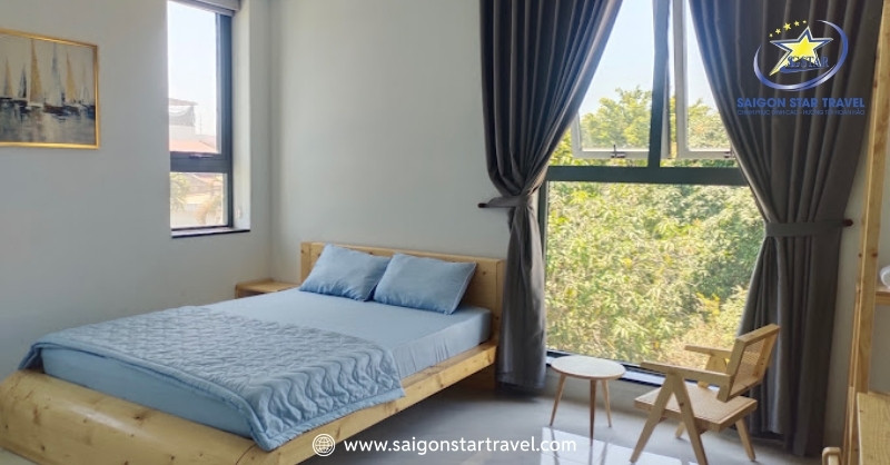 Phòng một giường đôi tại Windy Homestay