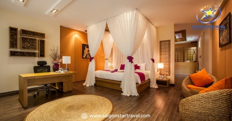 Top Resort 4 Sao Mũi Né - Đẳng Cấp Kỳ Nghĩ Trong Mơ | Saigon Star Travel Phòng ngủ Aroma Beach Resort 4 sao Mũi Né