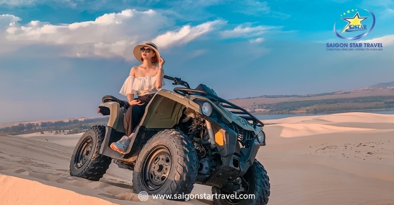 Moto ATV Mũi Né | Saigon Star Travel Trải nghiệm Moto ATV trên đồi cát Mũi Né cho khách thích cảm giác mạnh