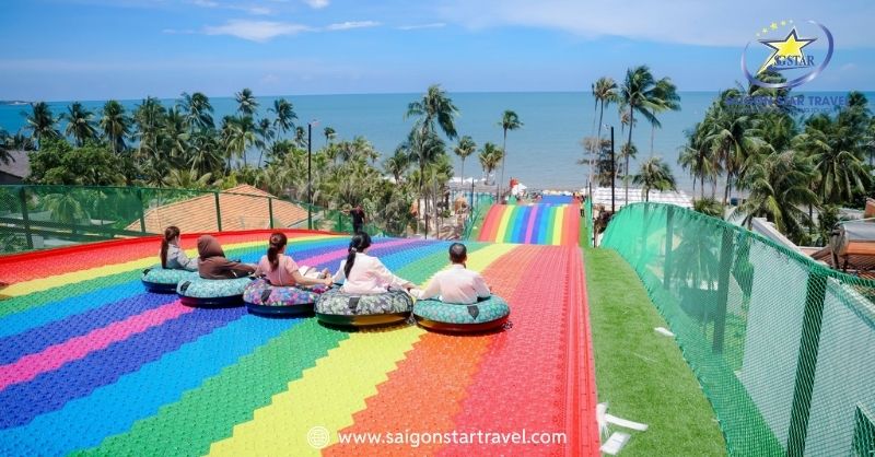 Vé Tham Quan Mango Beach Mũi Né | Saigon Star Travel Trượt phao khô tại Mango Beach Mũi Né
