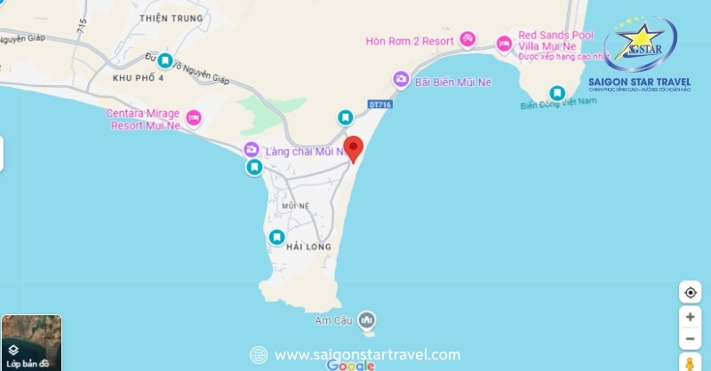 Khám Phá Blue Shell Resort Mũi Né - Thiên Đường Nghỉ Dưỡng | Saigon Star Travel Vị trí Resort