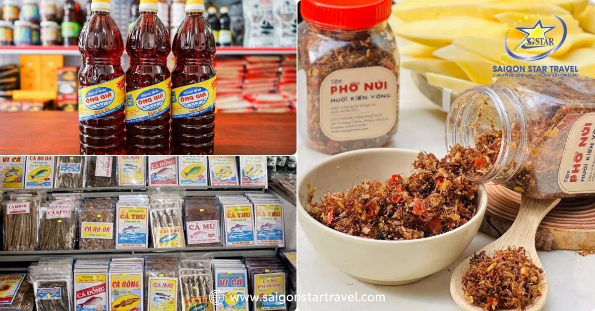 Nước nắm truyền thống, Muối kiến vàng và các loại hải sản đóng gói