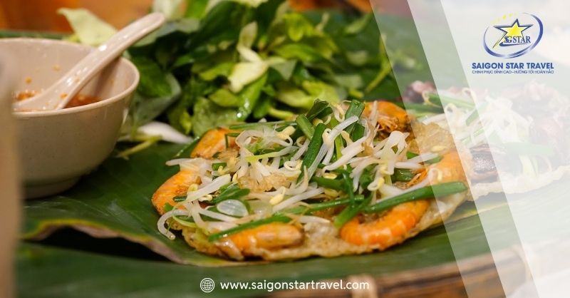 Bánh xèo tôm nhảy – Đặc sản Quy Nhơn tại Ghềnh Ráng Tiên Sa