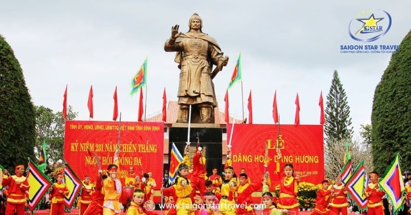 Show diễn võ thuật và trống trận Tây Sơn đầy hùng tráng mang dấu ấn lịch sử