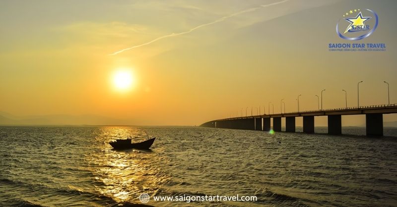 Đi qua Cầu Thị Nại – Tour Quy Nhơn Tây Nguyên 4 ngày 4 đêm