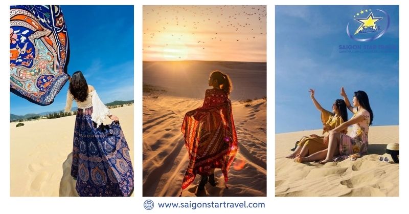 Ghi lại những bức hình thật độc đáo tại Đồi cát Phương Mai