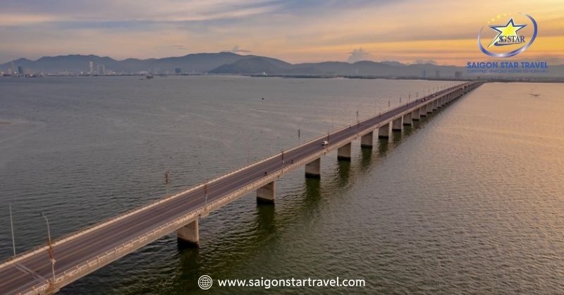 Vượt cầu Thị Nại - Ngắm nhìn toàn cảnh đầm Thị Nại và TP. Quy Nhơn