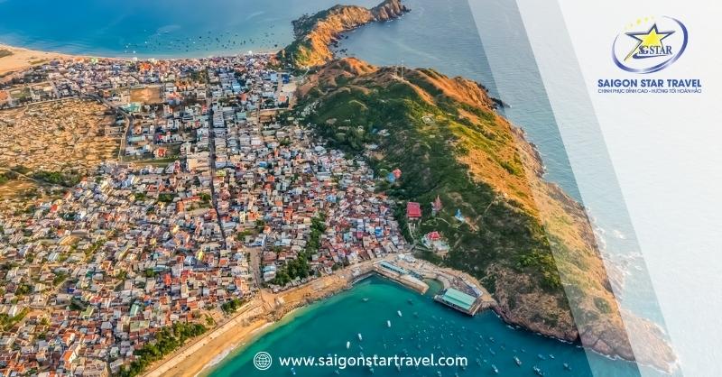 Toàn cảnh vị trí địa lý Làng chài Nhơn Lý