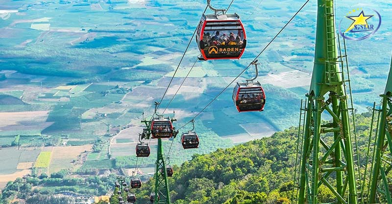 Tour Tây Ninh Tết Nguyên Đán 2025 | Saigon Star Travel Tuyến cáp treo Vân Sơn lên đỉnh núi Bà Đen
