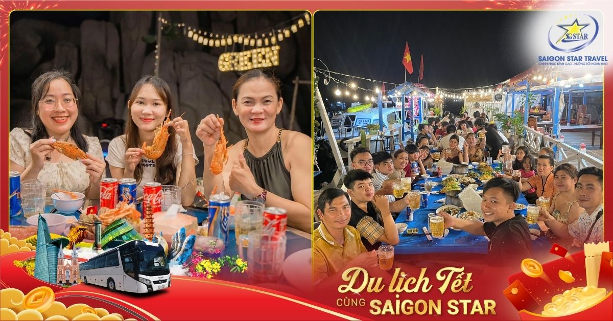 Tiệc hải sản tôm hùm tại Bình Hưng