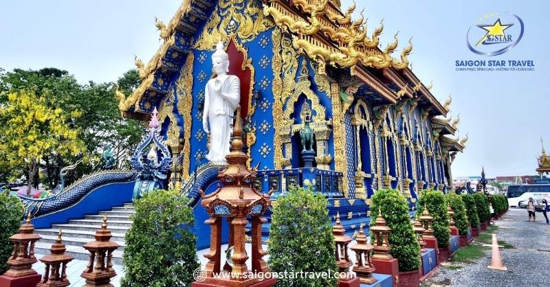 Blue Temple với kiến trúc độc đáo và lạ mắt | Tour Chiang Mai Chiang Rai 5 ngày 4 đêm