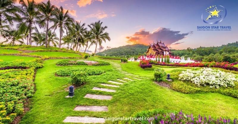 Một góc nhỏ vườn hoa Hoàng Gia Royal Flora Garden – Du lịch Chiang Mai Chiang Rai