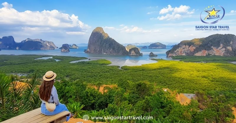 Chiêm ngưỡng vẻ đẹp Vịnh Phang Nga | Tour Phuket Đảo Phi Phi 4 Ngày 3 Đêm
