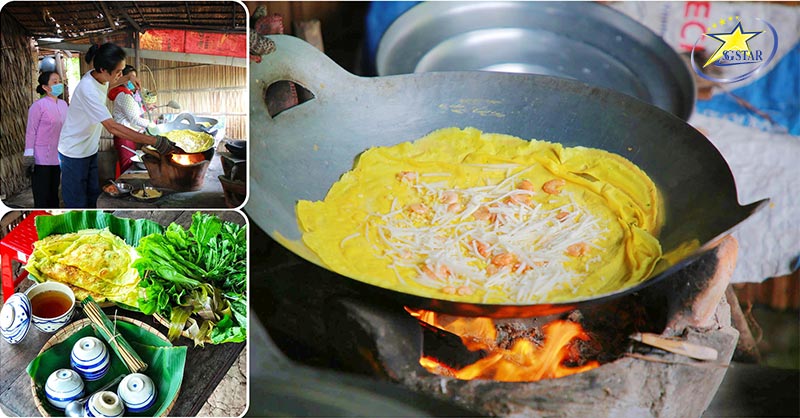 Tour Trà Vinh - Cần Thơ 2 Ngày 1 Đêm Tết 2025 | Saigon Star Travel Thưởng thức Bánh xèo Miền Tây