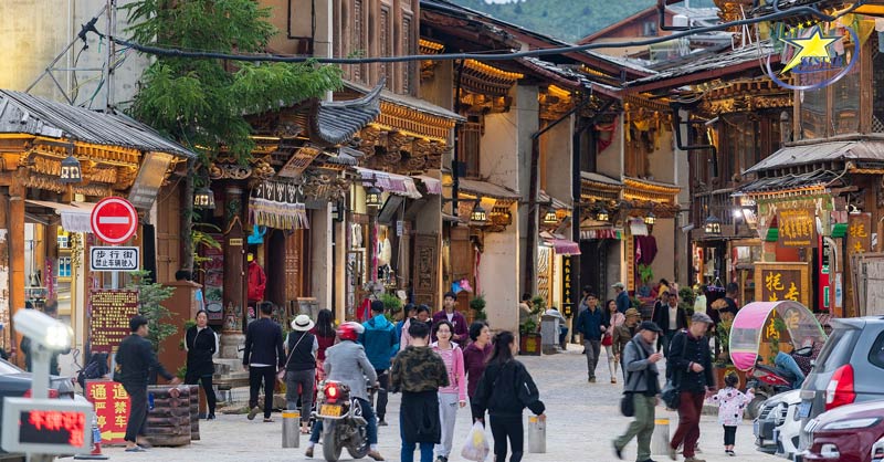 Tour Trung Quốc 6N5Đ: Côn Minh - Đại Lý - Lệ Giang - Shangrila | Saigon Star Travel Checkin tại phố cổ Dukezong - Tour Trung Quốc 6N5Đ