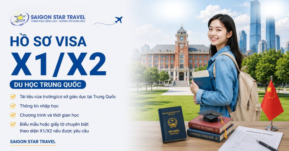 Điều kiện làm hồ sơ visa du học X1/X2