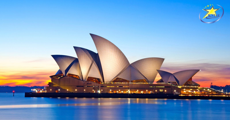 Tour Du lịch Úc 7 Ngày 6 Đêm | Sydney - Melbourne | Saigon Star Travel Nhà hát Opera Sydney- biểu tượng của du lịch Úc